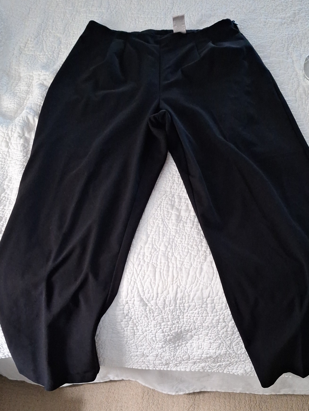 Worthington Stretch 18 Long Blavk Panys Side Zip No Pockets